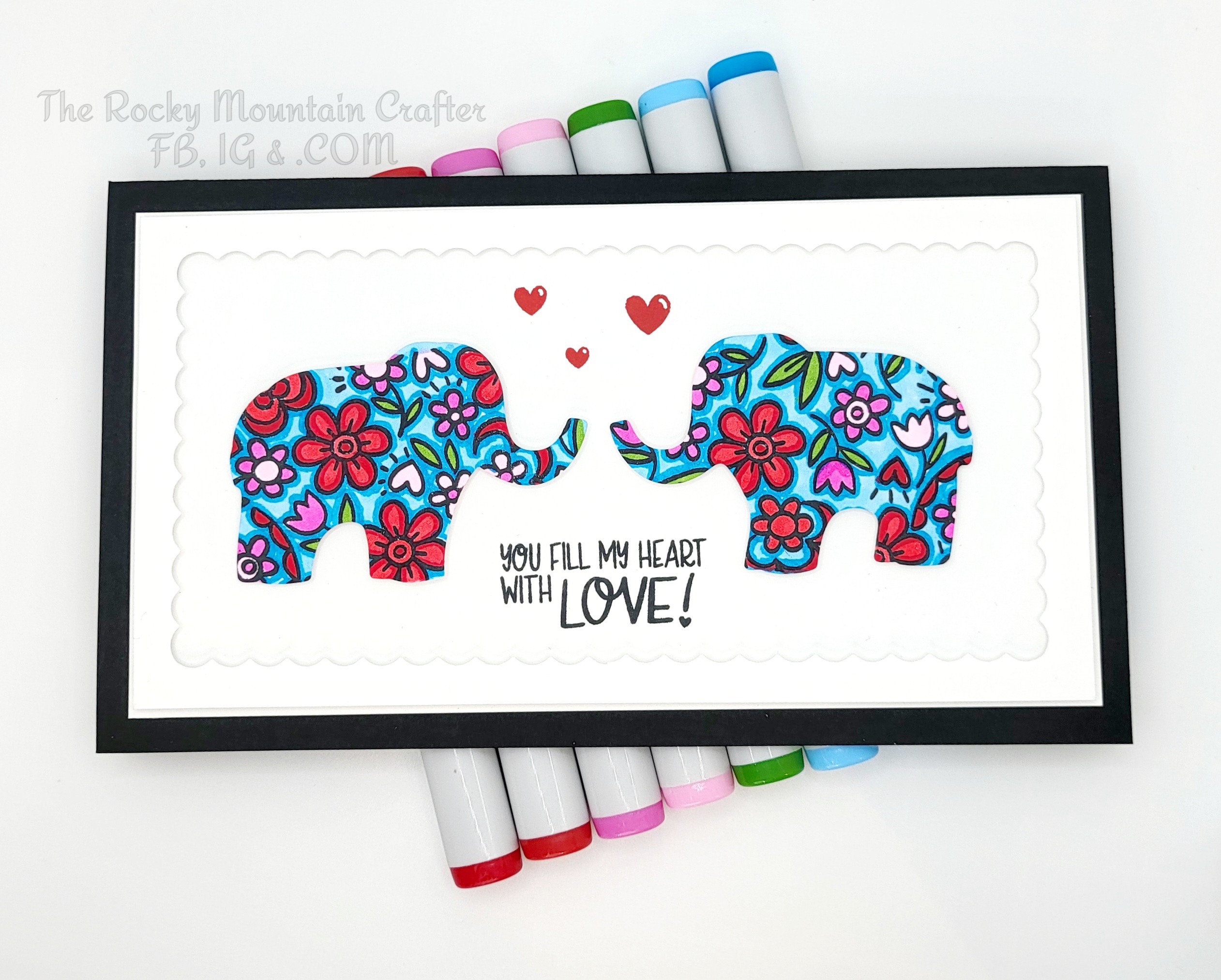 Cute Valentine’s Elephants