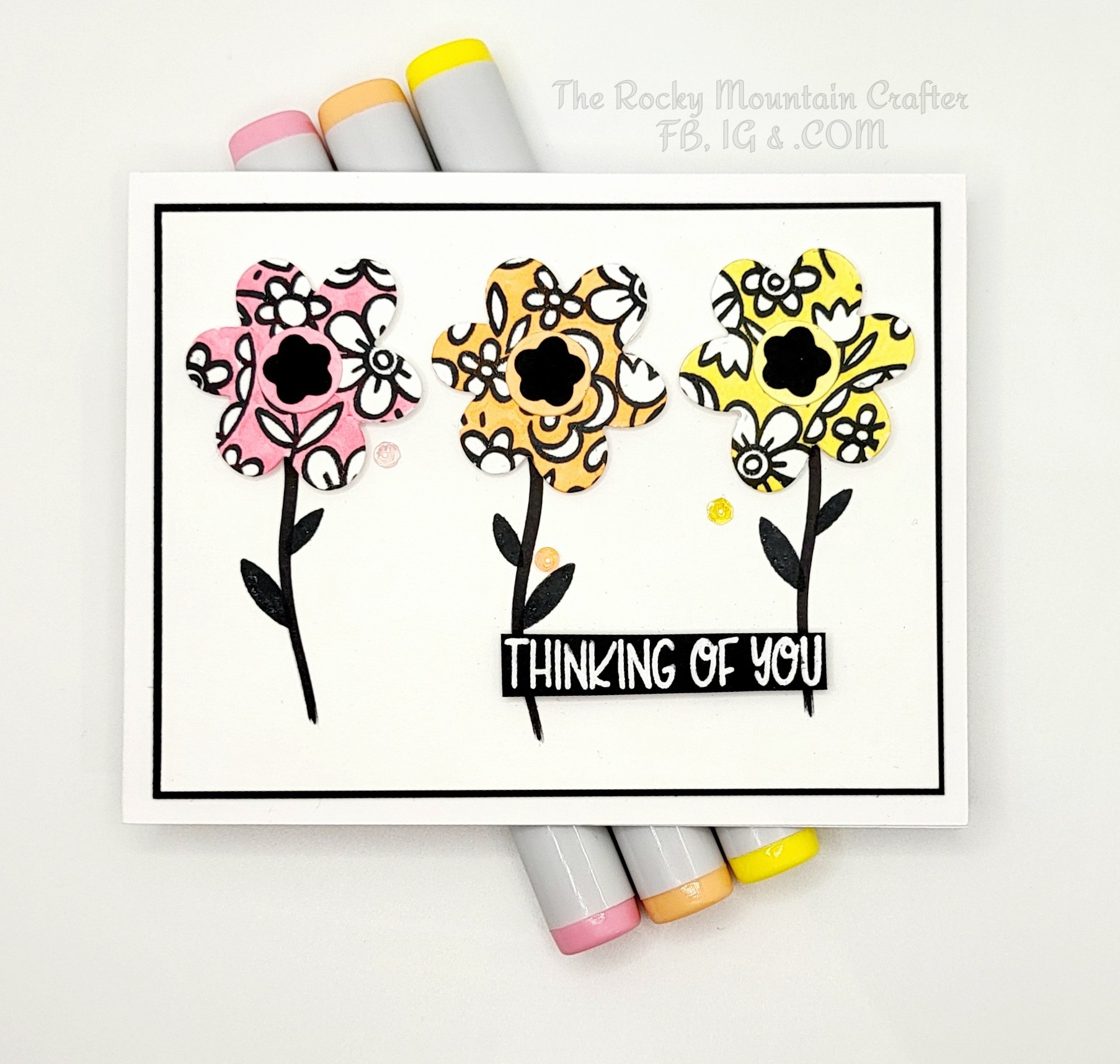 Doodle sketch flowers